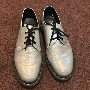 Holographic Dr. Marten shoes